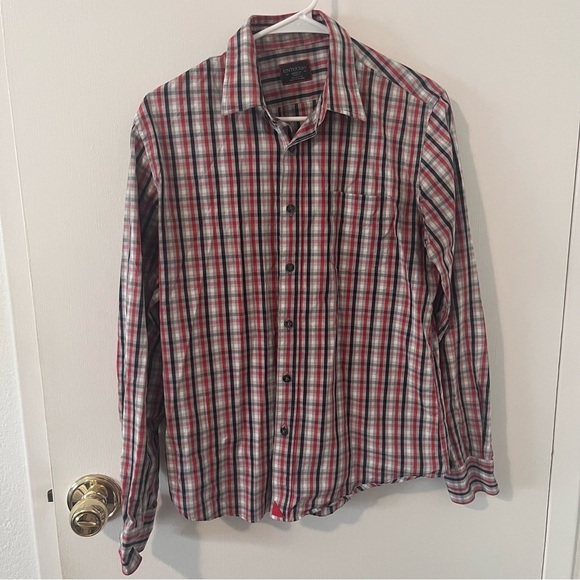 UNTUCKit Other - UNTUCKit Men’s Plaid Button Down Slim Fit Medium Red